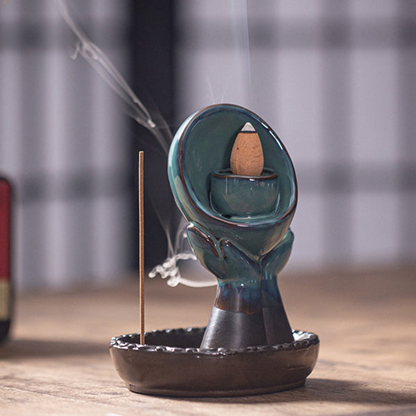 Blue Portrait Incense Burner