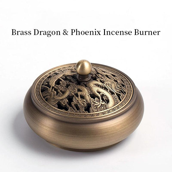 Brass Dragon Incense Burner