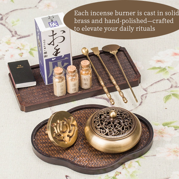 Brass Incense Burner Incense Set
