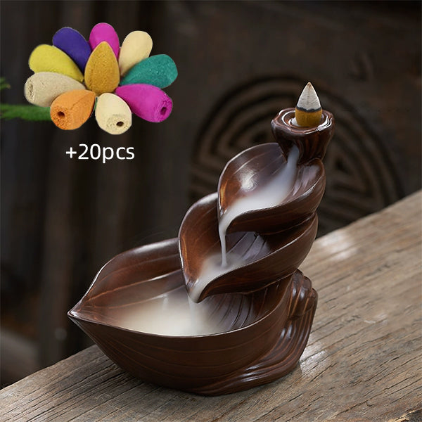 Lotus Leaf Backflow Incense Burner