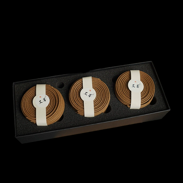 Natural Sandalwood 120 Coil Incense Gift Box