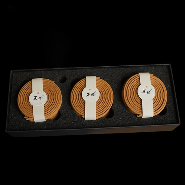 Natural Sandalwood 120 Coil Incense Gift Box
