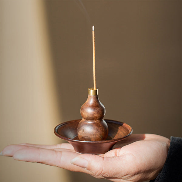Yuanbao Seat Gourd Incense Holder