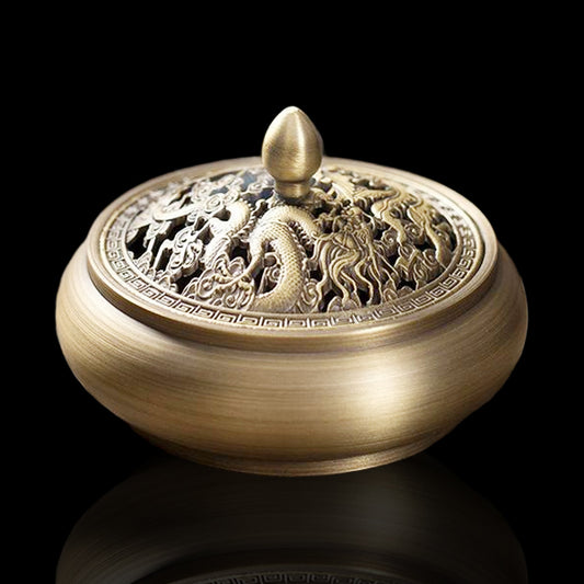 Brass Dragon Incense Burner