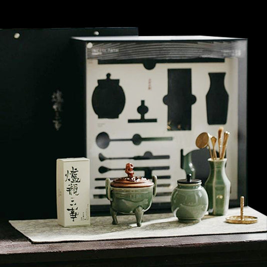 Celadon Incense Burner Incense Set