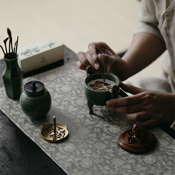 Celadon Incense Burner Incense Set