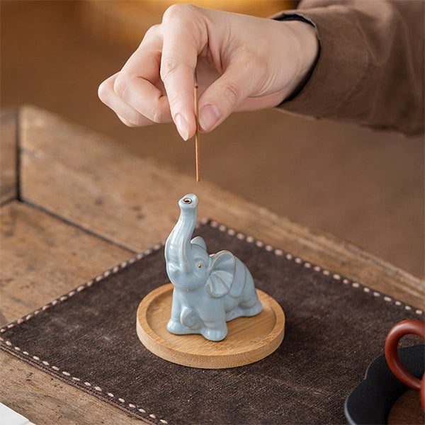Lucky Elephant Incense Holder