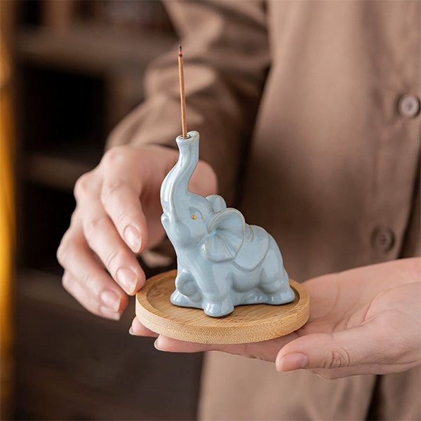 Lucky Elephant Incense Holder