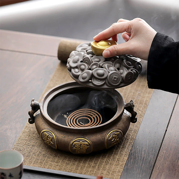 Cornucopia Incense Burner