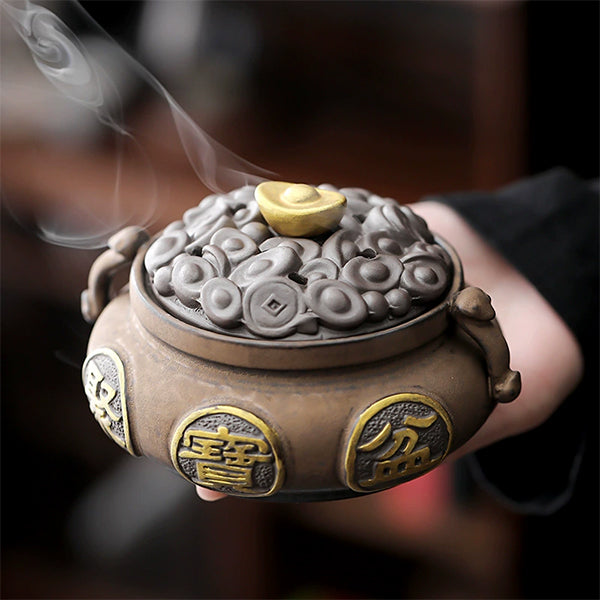 Cornucopia Incense Burner