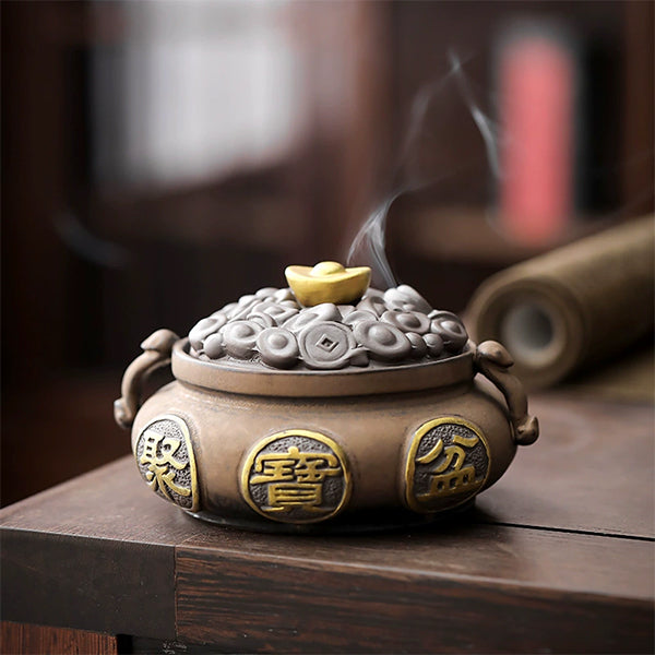 Cornucopia Incense Burner